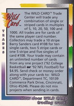 1992 Wild Card - Info Cards #NNO How does Wild Card trading work? / Stat Smasher Order Form Front