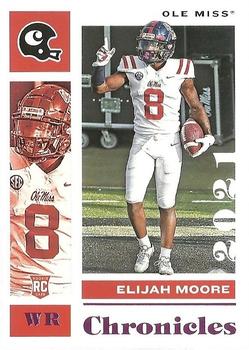 2021 Panini Chronicles Draft Picks - Pink #23 Elijah Moore Front