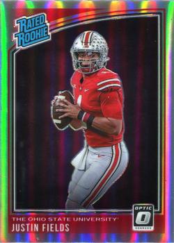 2021 Panini Chronicles Draft Picks - Donruss Optic Rated Rookies Holo #202 Justin Fields Front