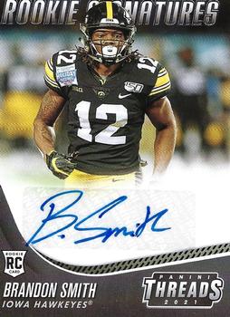 2021 Panini Chronicles Draft Picks - Threads Rookie Signatures #TS-BDS Brandon Smith Front