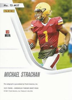 2021 Panini Chronicles Draft Picks - Threads Rookie Signatures #TS-MST Michael Strachan Back