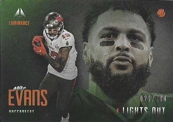 2021 Panini Luminance - Lights Out Orange #LO-6 Mike Evans Front