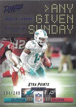 2021 Panini Prestige - Any Given Sunday Xtra Points Blue #AGS-JL Jarvis Landry Front