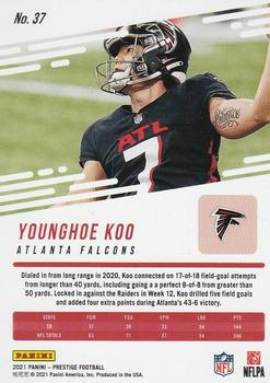 2021 Panini Prestige - Xtra Points Astral #37 Younghoe Koo Back