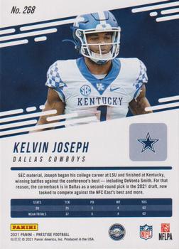 2021 Panini Prestige - Xtra Points Diamond #268 Kelvin Joseph Back