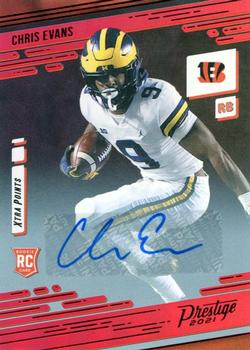 2021 Panini Prestige - Xtra Points Signatures Red #291 Chris Evans Front