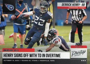 2021 Panini Prestige - Highlight Reel #HR-DH Derrick Henry Front