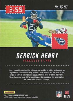 2021 Panini Prestige - Time Stamped #TS-DH Derrick Henry Back