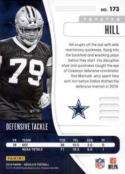 2019 Panini Absolute - Retail #173 Trysten Hill Back