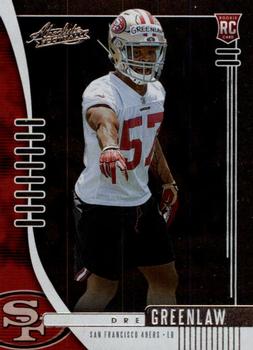 2019 Panini Absolute - Retail #186 Dre Greenlaw Front