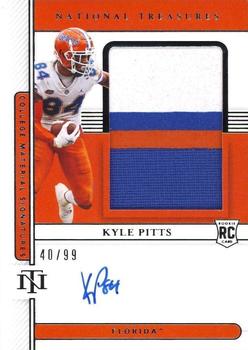 2021 Panini National Treasures Collegiate #45 Kyle Pitts Front