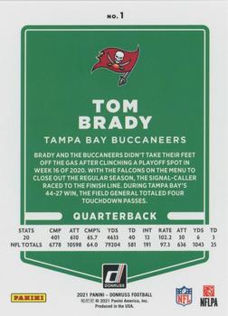 2021 Donruss #1 Tom Brady Back