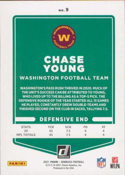2021 Donruss #9 Chase Young Back