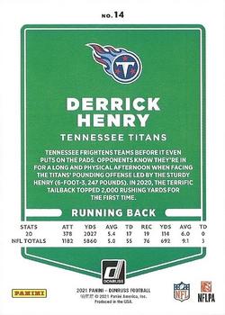 2021 Donruss #14 Derrick Henry Back