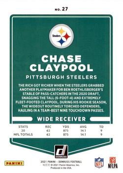 2021 Donruss #27 Chase Claypool Back