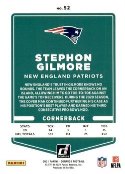 2021 Donruss #52 Stephon Gilmore Back