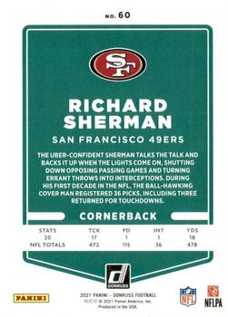 2021 Donruss #60 Richard Sherman Back