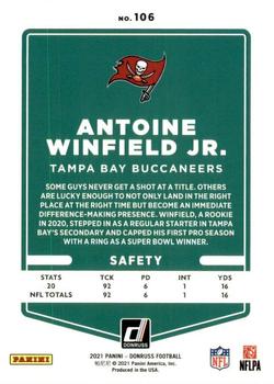 2021 Donruss #106 Antoine Winfield Jr. Back