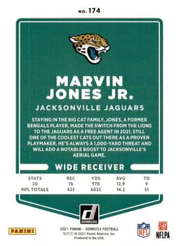 2021 Donruss #174 Marvin Jones Jr. Back