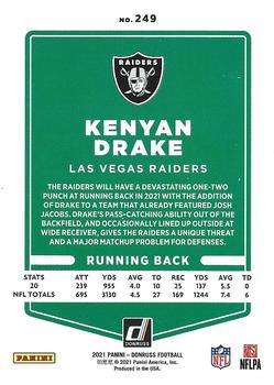2021 Donruss #249 Kenyan Drake Back