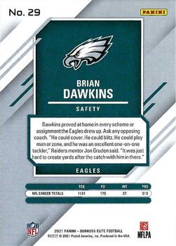 2021 Donruss Elite - Green #29 Brian Dawkins Back