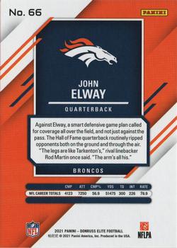 2021 Donruss Elite - Status #66 John Elway Back