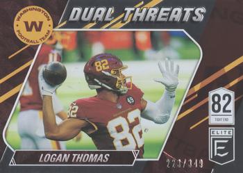 2021 Donruss Elite - Dual Threats #DT4 Logan Thomas Front
