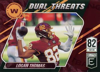 2021 Donruss Elite - Dual Threats Green #DT4 Logan Thomas Front