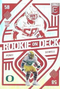 2021 Donruss Elite - Rookie on Deck #RD16 Penei Sewell Front