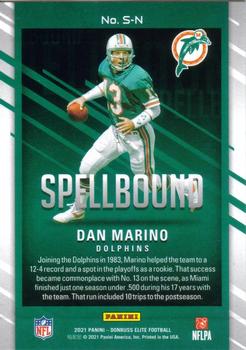 2021 Donruss Elite - Spellbound Green #S-N Dan Marino Back