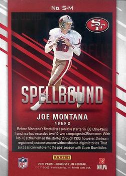 2021 Donruss Elite - Spellbound Red #S-M Joe Montana Back