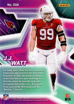 2021 Donruss Elite - Star Status Red #SS6 J.J. Watt Back