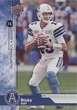 2018 Upper Deck CFL - Blue #1 Ricky Ray Front