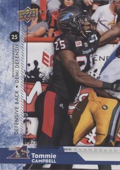 2018 Upper Deck CFL - Blue #15 Tommie Campbell Front