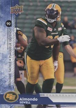 2018 Upper Deck CFL - Blue #79 Almondo Sewell Front