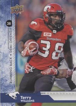 2018 Upper Deck CFL - Blue #83 Terry Williams Front