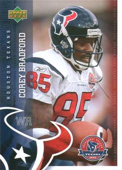 2002 Upper Deck Houston Texans Inaugural Season #HT3 Corey Bradford Front