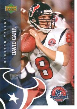 2002 Upper Deck Houston Texans Inaugural Season #HT6 David Carr Front