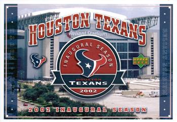 2002 Upper Deck Houston Texans Inaugural Season #HT21 Reliant Stadium Front