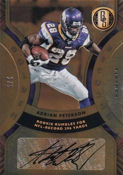 2021 Panini Gold Standard - Golden Records Signatures #RB-AP Adrian Peterson Front