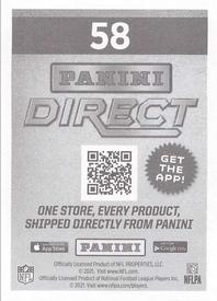 2021 Panini Sticker & Card Collection #58 DeVante Parker Back