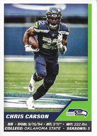 2021 Panini Sticker & Card Collection #540 Chris Carson Front