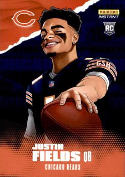2021 Panini Instant Illustration Series #IS-JF Justin Fields Front