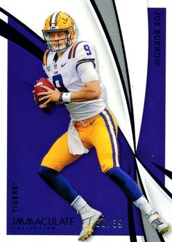 2021 Panini Immaculate Collection Collegiate - Blue #13 Joe Burrow Front