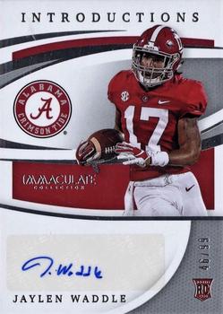 2021 Panini Immaculate Collection Collegiate - Immaculate Introductions #IMI-JW Jaylen Waddle Front