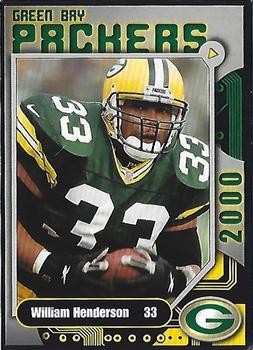 2000 Green Bay Packers Police - Ron's Super Service, Town of Waterford Police Department #9 William Henderson Front