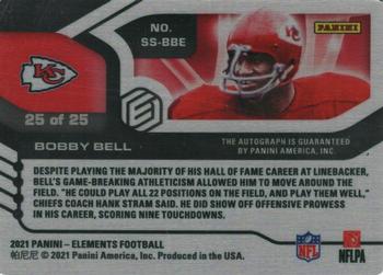 2021 Panini Elements - Steel Signatures #SS-BBE Bobby Bell Back