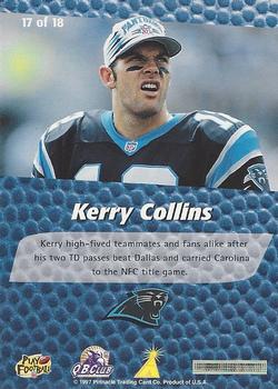 1997 Score Hobby Reserve - The New Breed #17 Kerry Collins Back