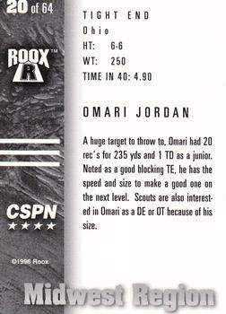 1996 Roox Prep Stars MW/SW - Midwest Region #20 Omari Jordan Back