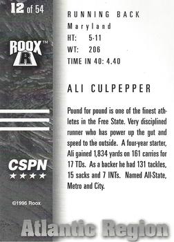 1996 Roox Prep Stars AT/EA/SE - Atlantic Region #12 Ali Culpepper Back